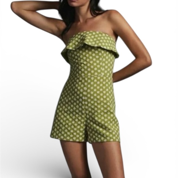 Corey Lynn Calter Pants - Anthropologie’s Corey Lynn Calter Embroidered Floral Romper